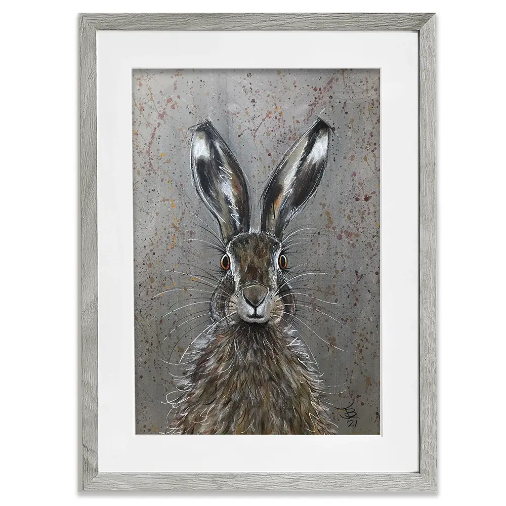 Henry The Hare Framed Art Print