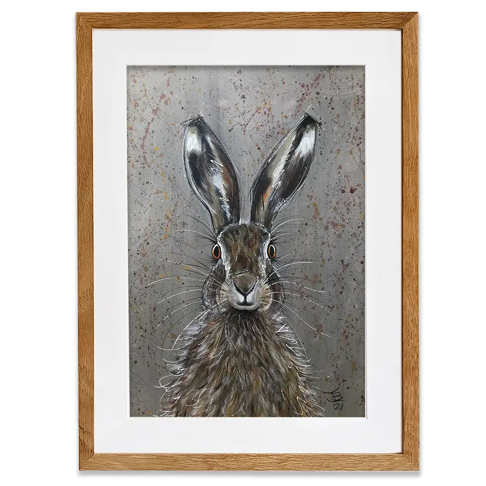 Henry The Hare Framed Art Print