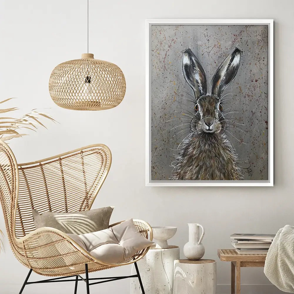 Henry The Hare Canvas Print