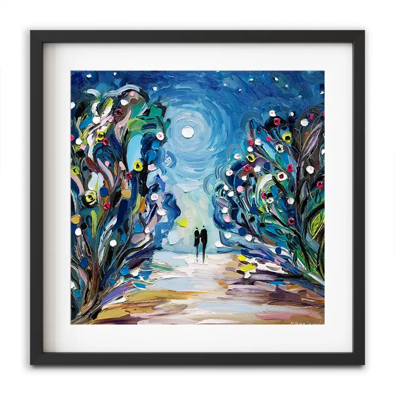 Together Under The Stars Framed Art Print