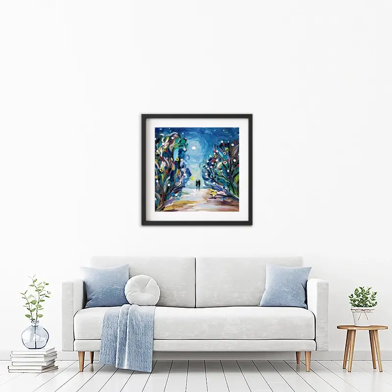 Together Under The Stars Framed Art Print