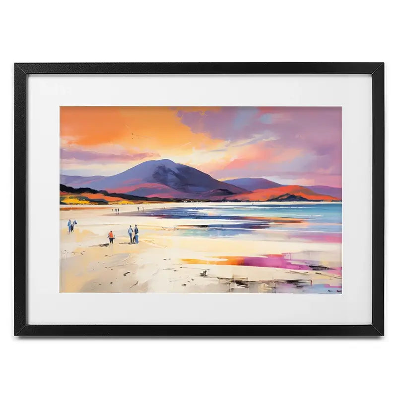 Beach Stroll Framed Art Print