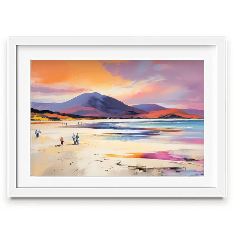 Beach Stroll Framed Art Print