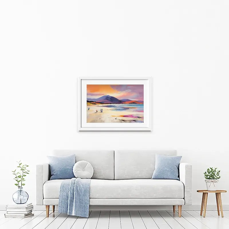 Beach Stroll Framed Art Print