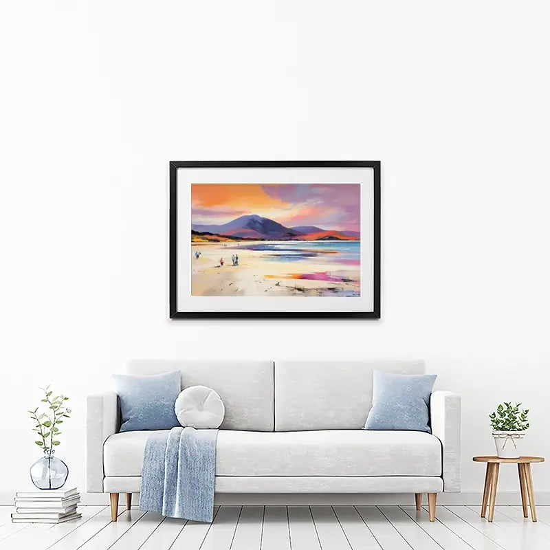 Beach Stroll Framed Art Print