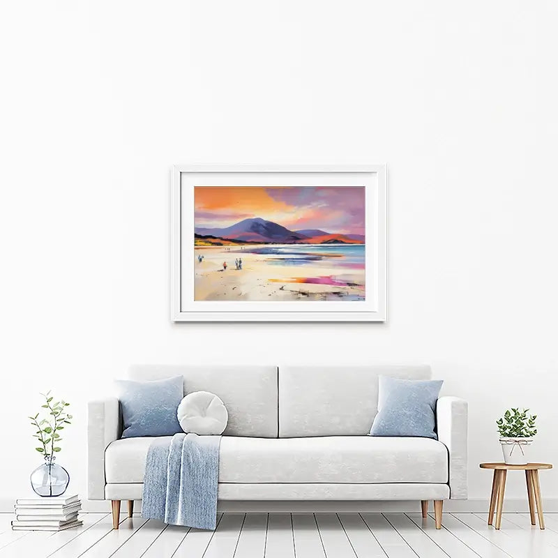 Beach Stroll Framed Art Print