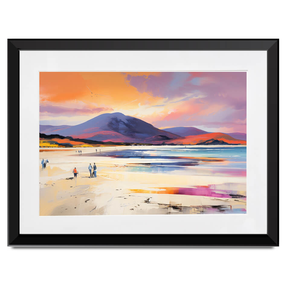 Beach Stroll Framed Art Print