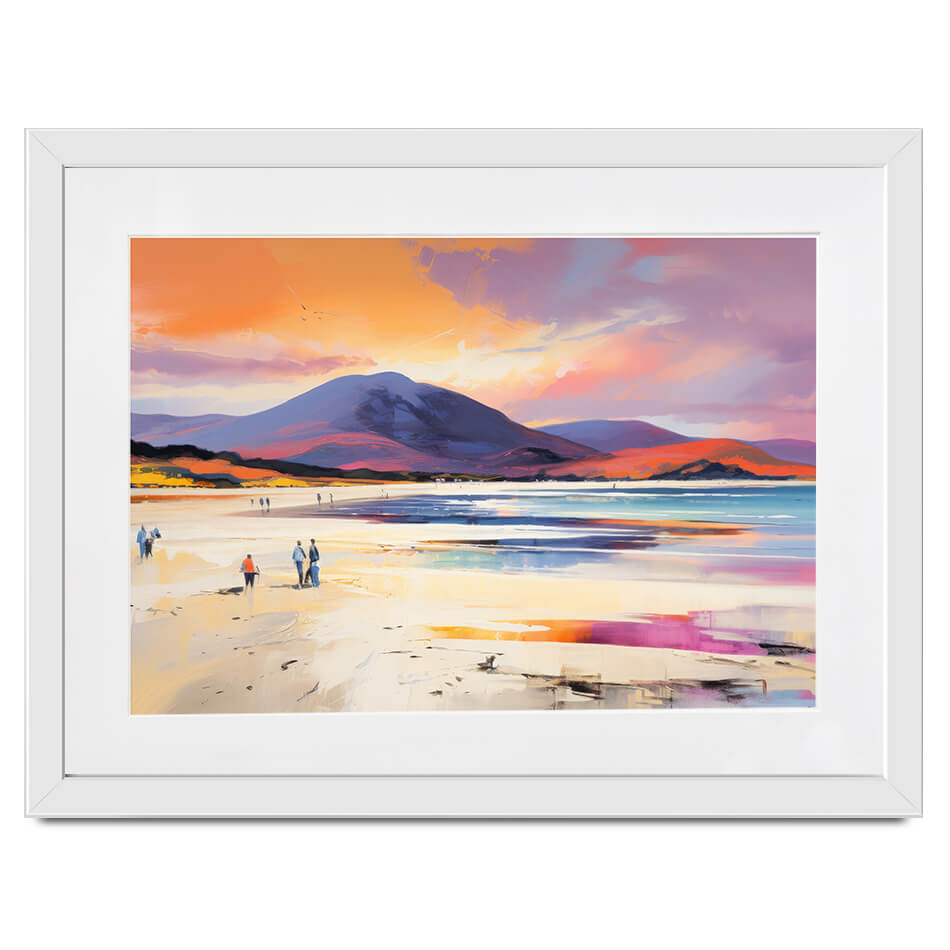 Beach Stroll Framed Art Print