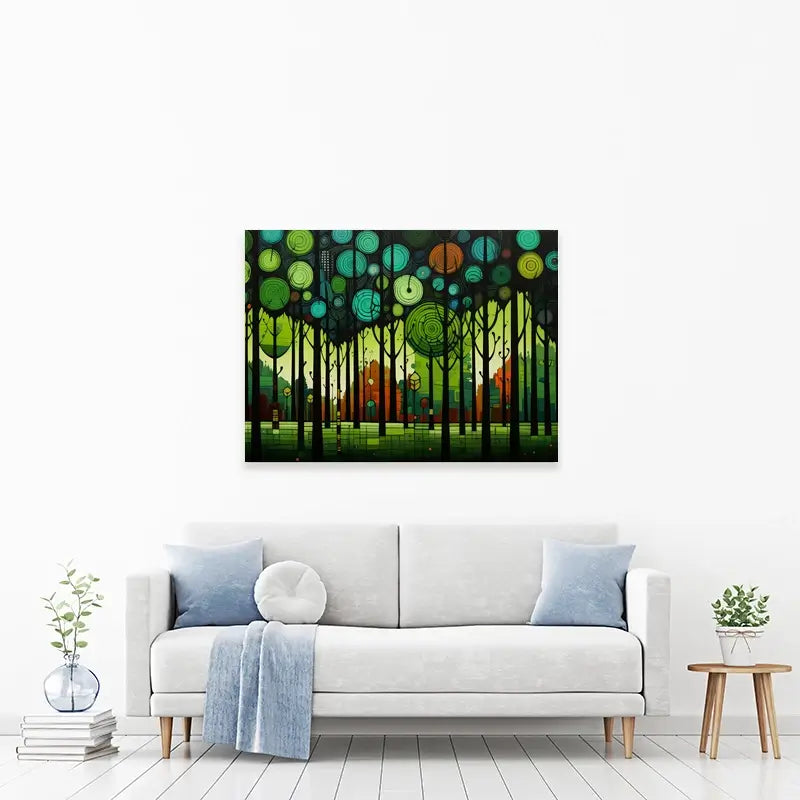 Circular Forest Canvas Print