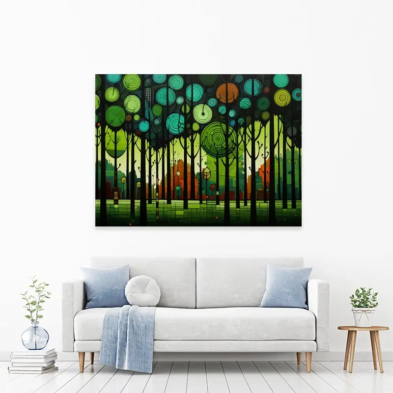 Circular Forest Canvas Print