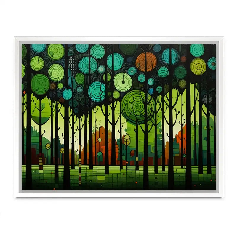 Circular Forest Canvas Print