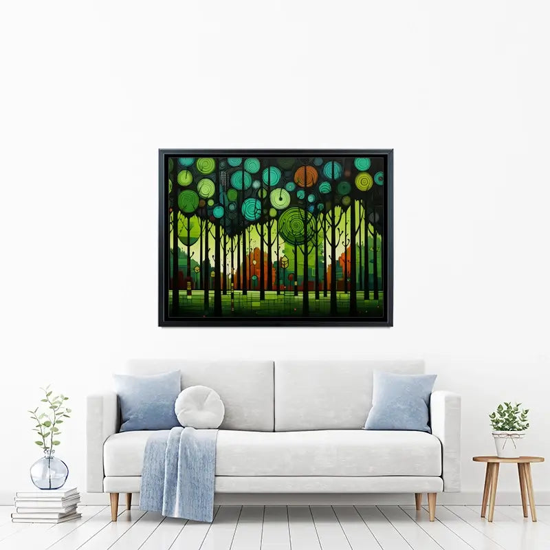 Circular Forest Canvas Print