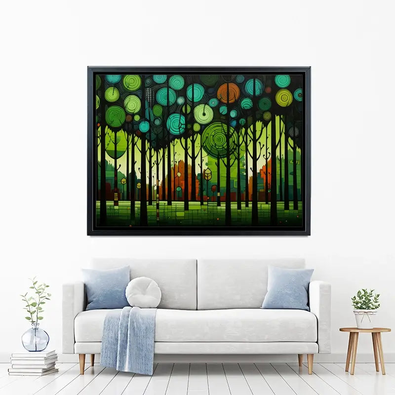 Circular Forest Canvas Print