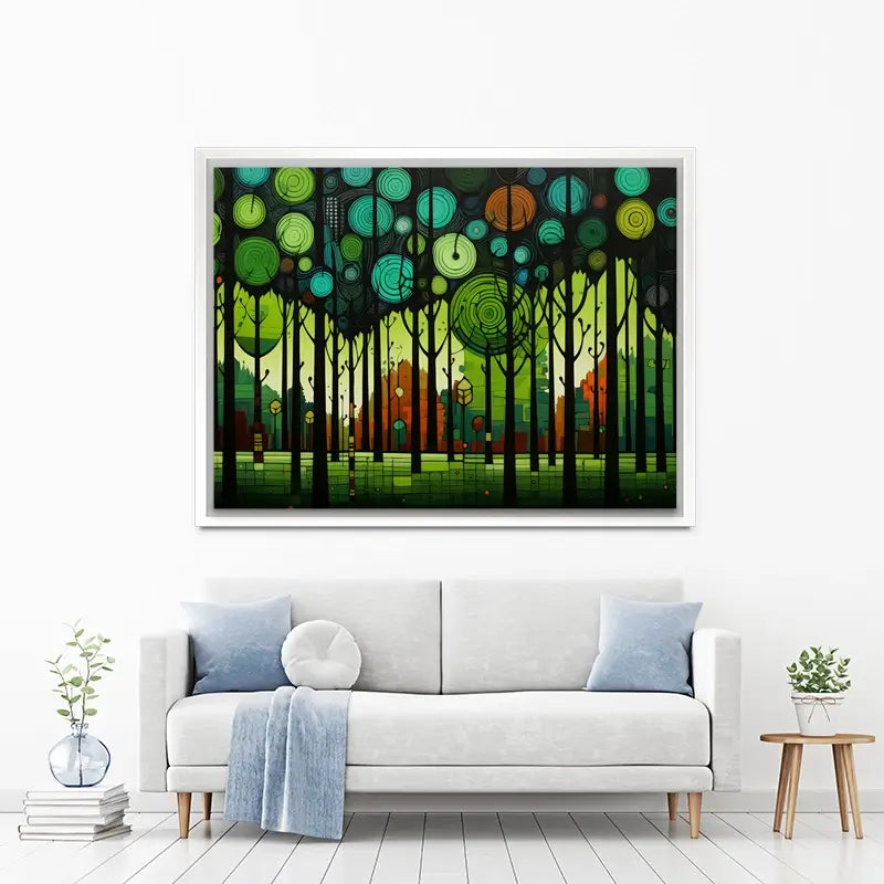 Circular Forest Canvas Print