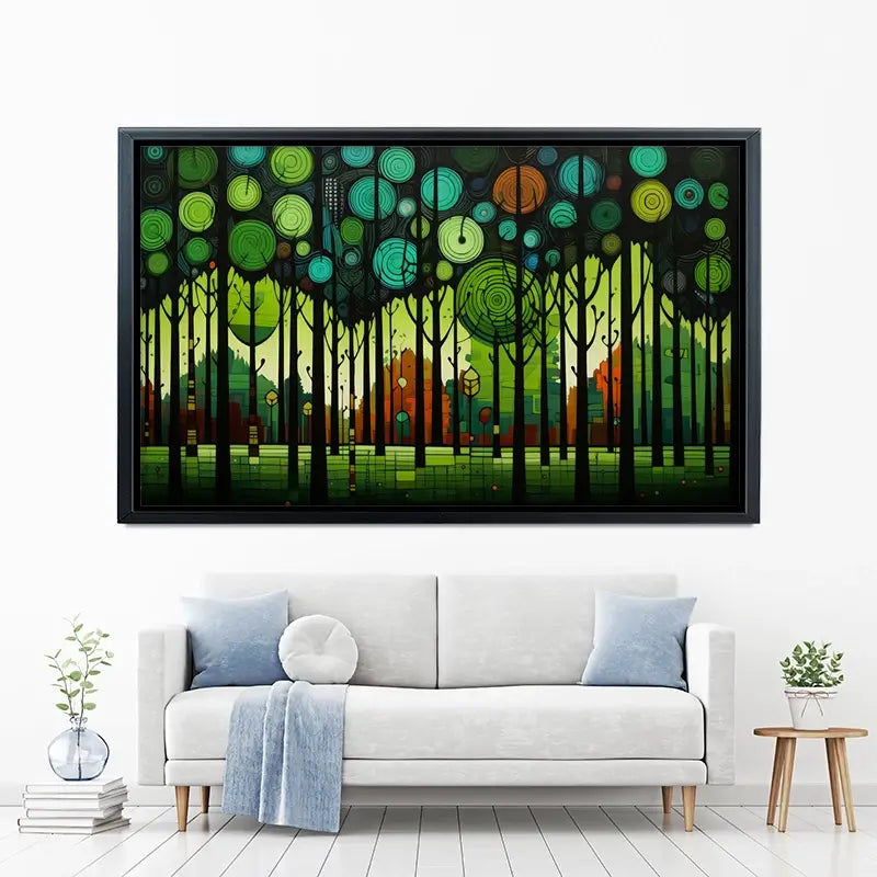 Circular Forest Canvas Print