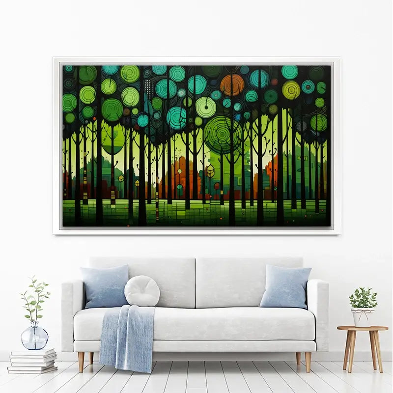 Circular Forest Canvas Print