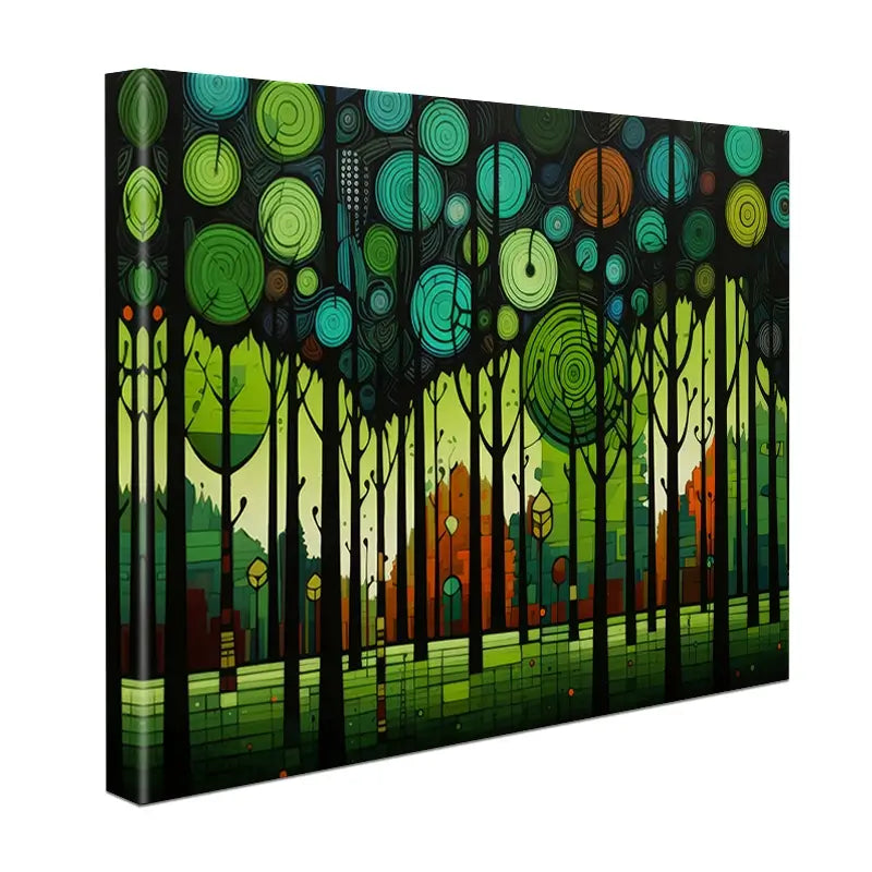 Circular Forest Canvas Print