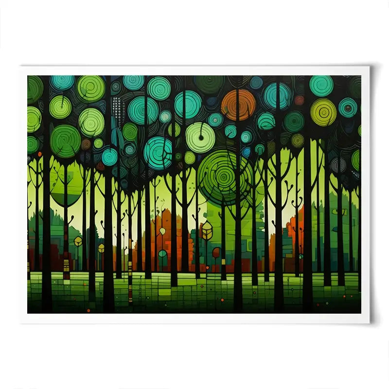 Circular Forest Art Print