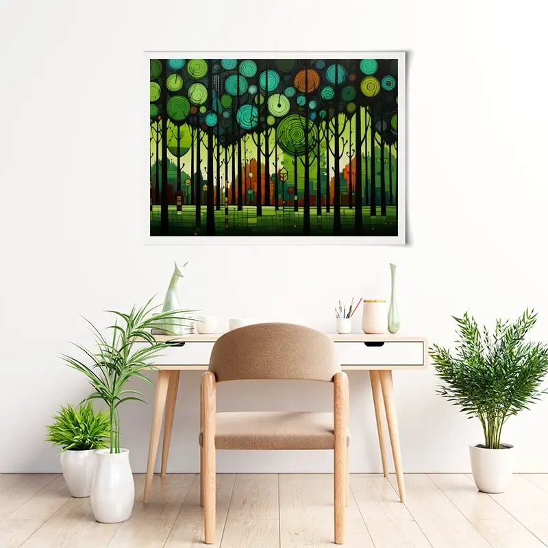 Circular Forest Art Print