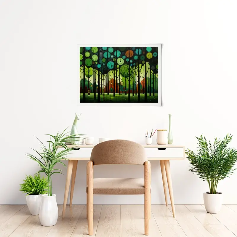 Circular Forest Art Print