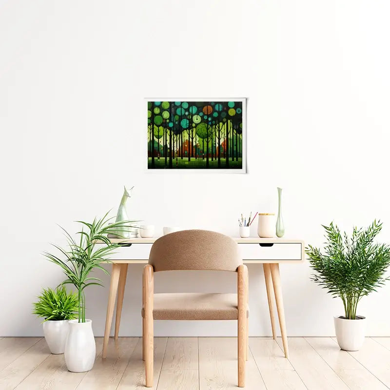 Circular Forest Art Print