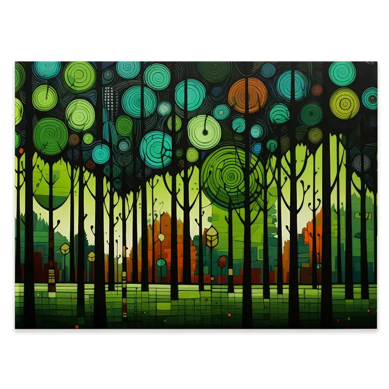 Circular Forest Canvas Print