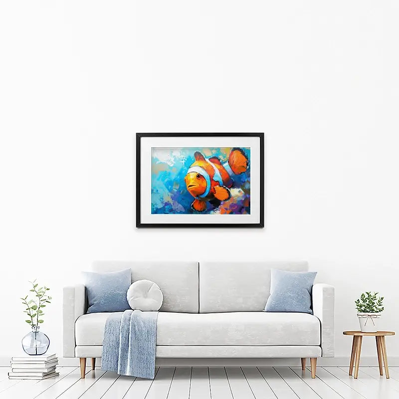 Clown Fish Framed Art Print