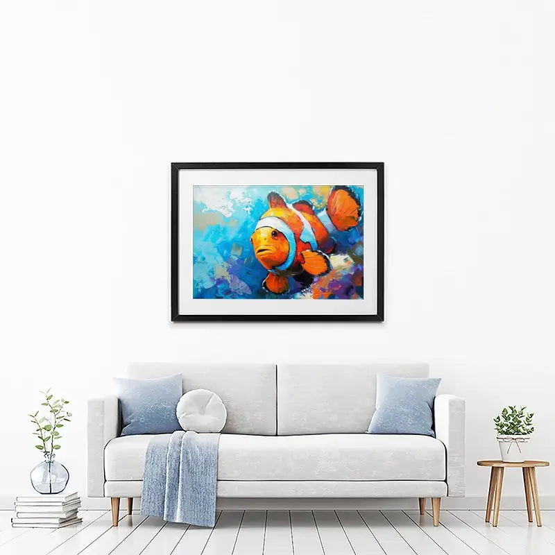 Clown Fish Framed Art Print