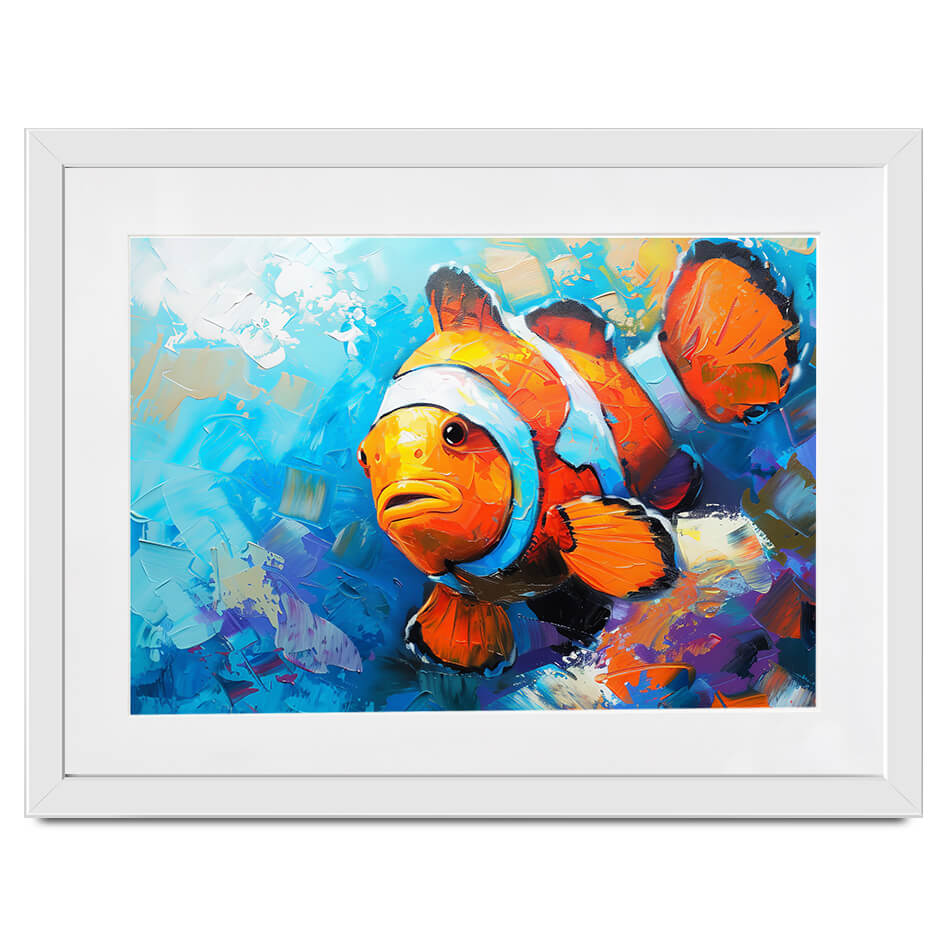 Clown Fish Framed Art Print