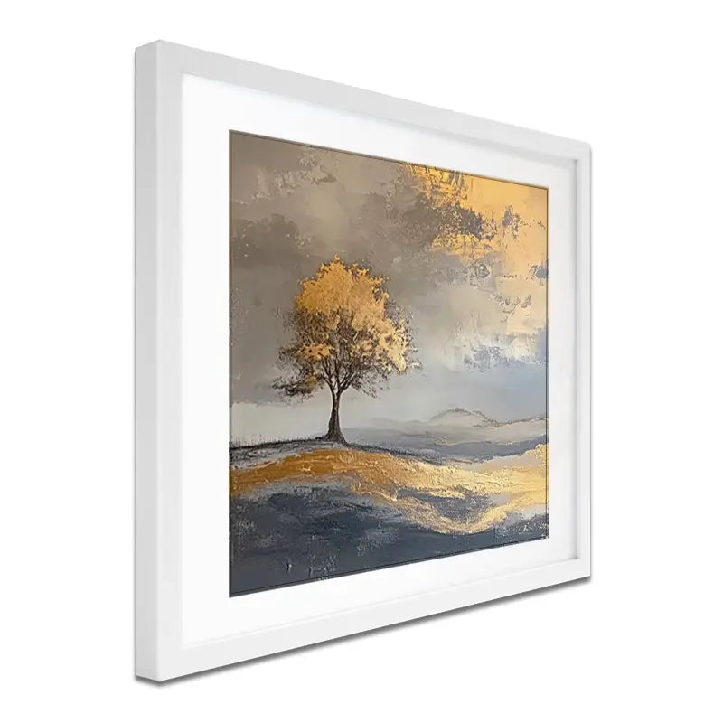 Golden Tree Framed Art Print