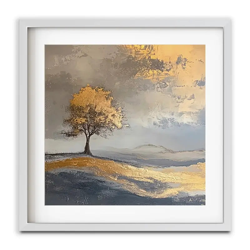 Golden Tree Framed Art Print