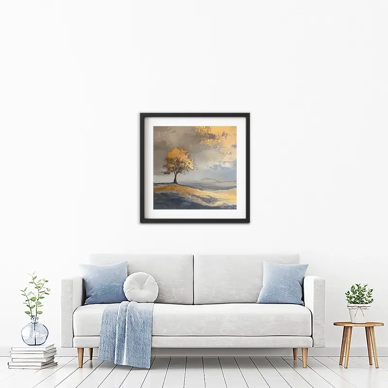 Golden Tree Framed Art Print