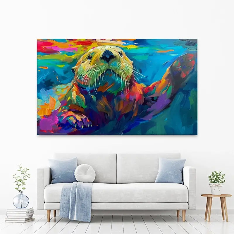 Otter Outing Canvas Print