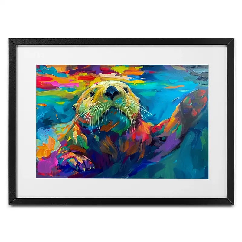 Otter Outing Framed Art Print