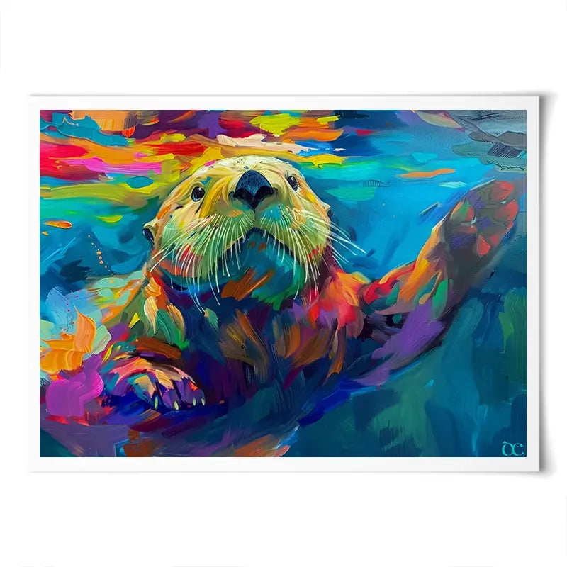 Otter Outing Art Print