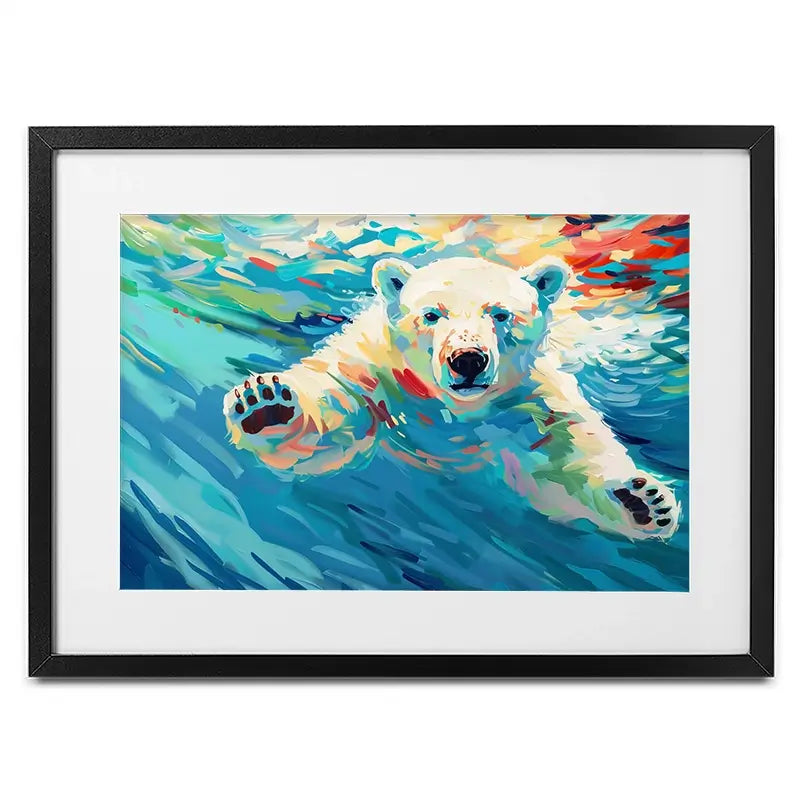 Polar Bear Framed Art Print