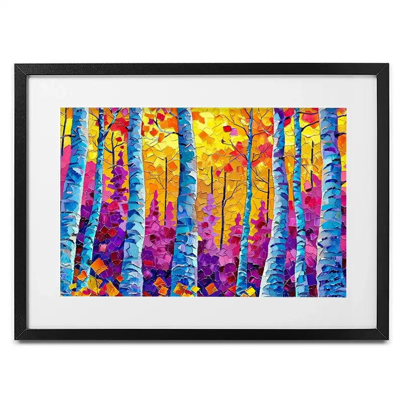 Vivid Forest Framed Art Print