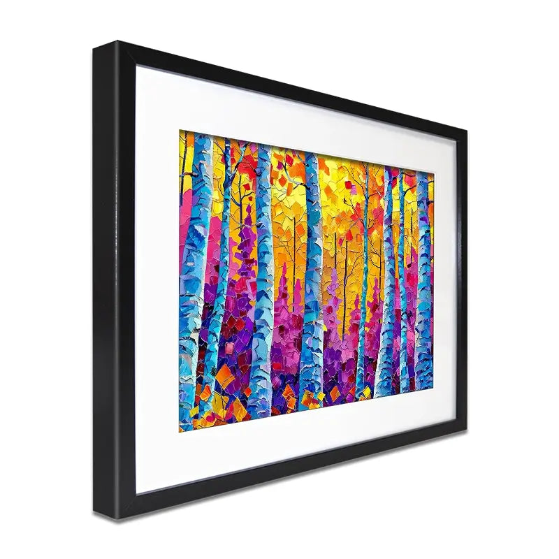 Vivid Forest Framed Art Print