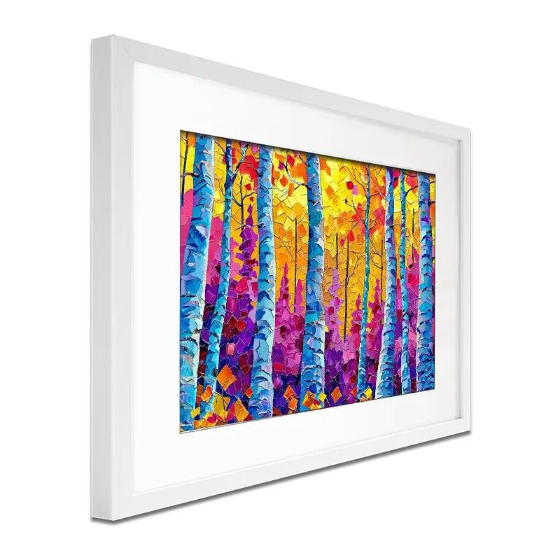 Vivid Forest Framed Art Print