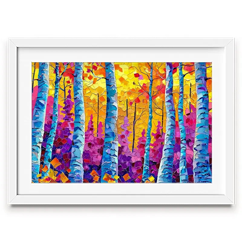 Vivid Forest Framed Art Print