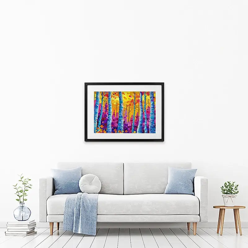 Vivid Forest Framed Art Print