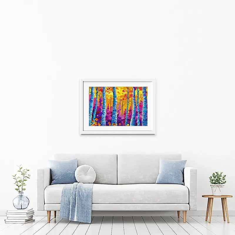 Vivid Forest Framed Art Print