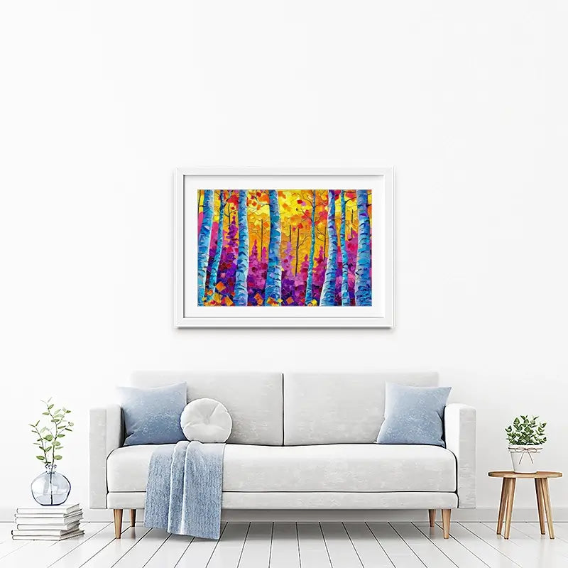 Vivid Forest Framed Art Print