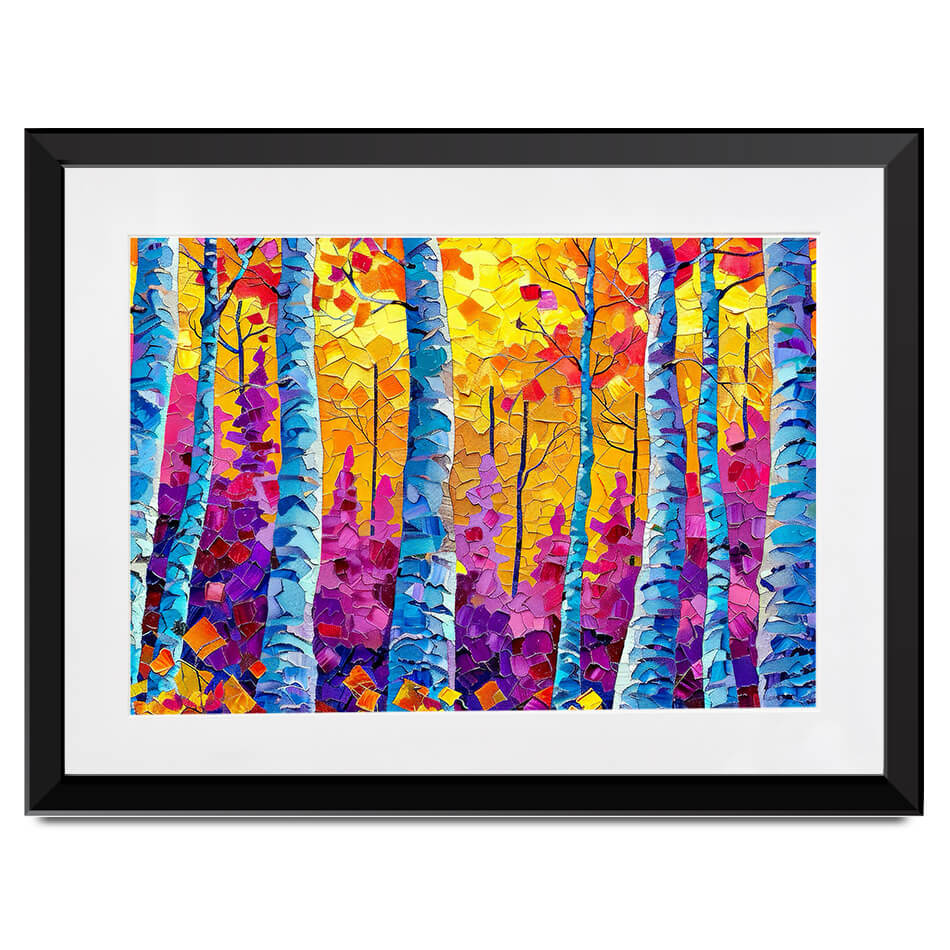 Vivid Forest Framed Art Print