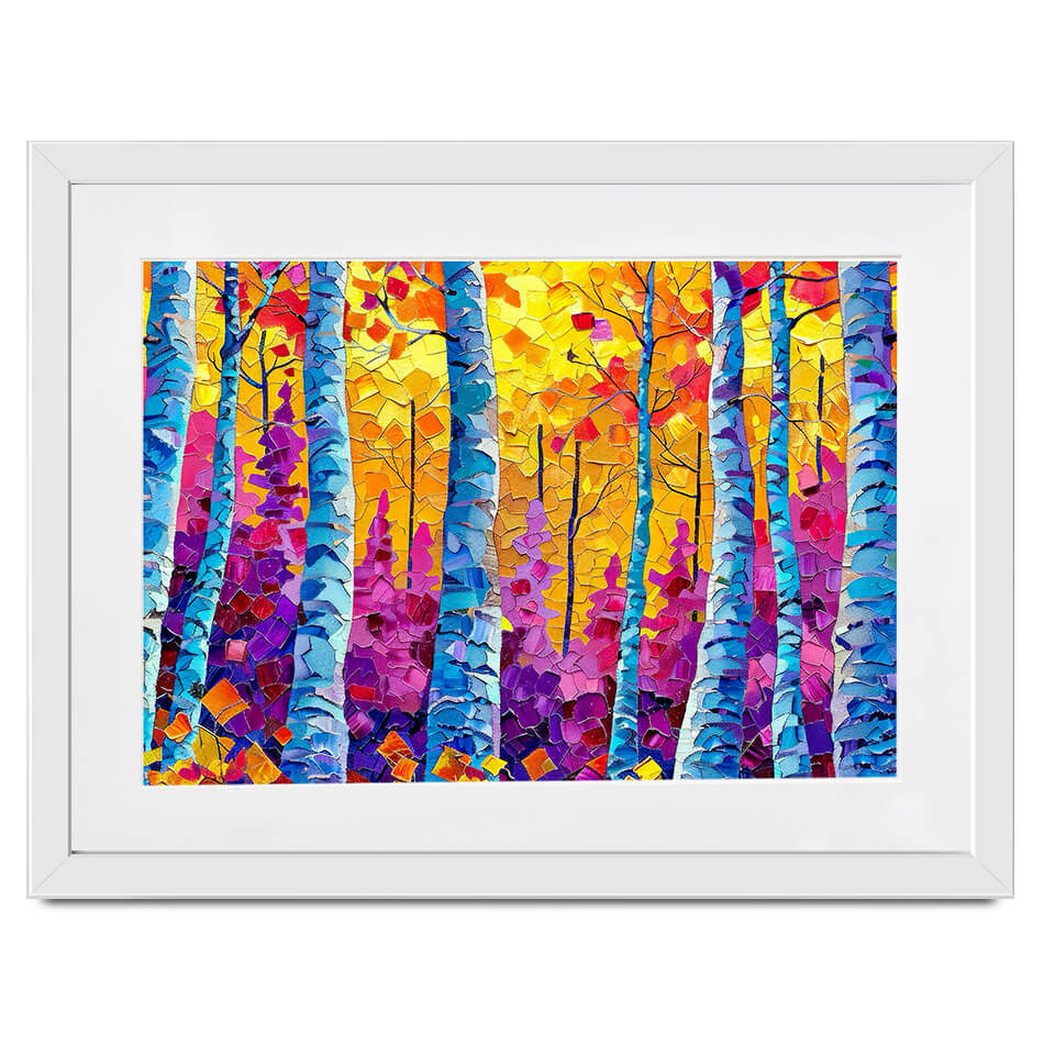 Vivid Forest Framed Art Print