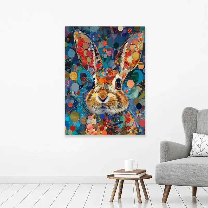 Vivid Hare Canvas Print