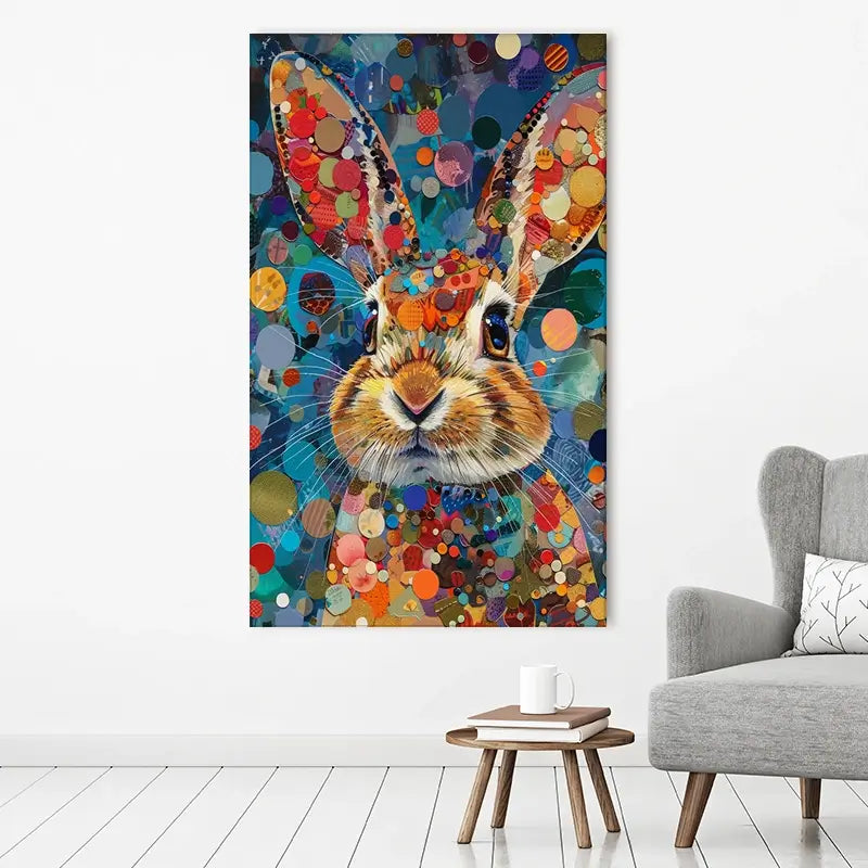 Vivid Hare Canvas Print