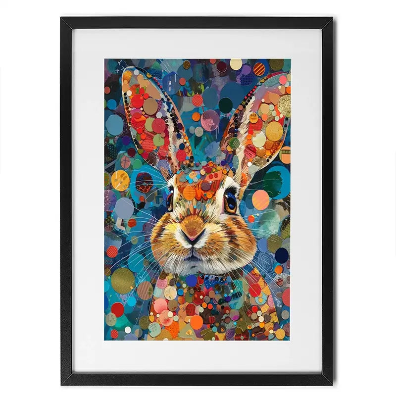 Vivid Hare Framed Art Print