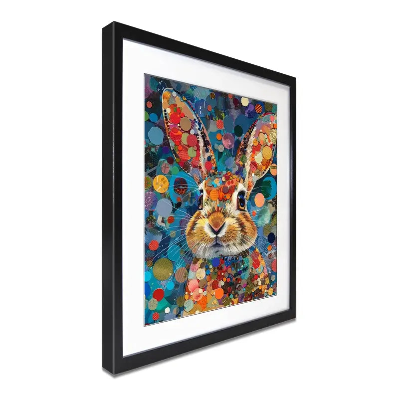 Vivid Hare Framed Art Print