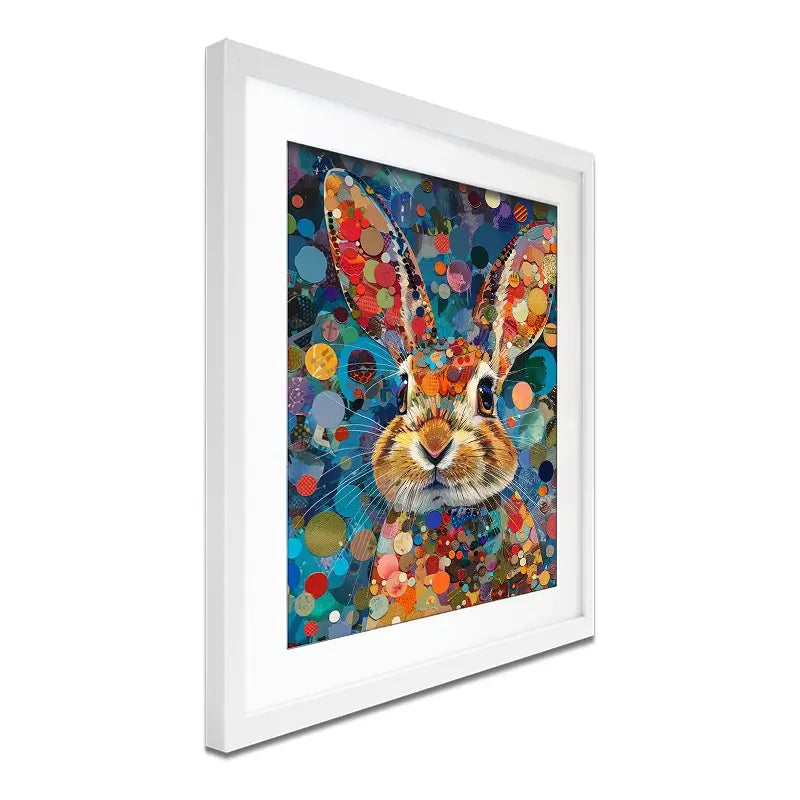 Vivid Hare Framed Art Print